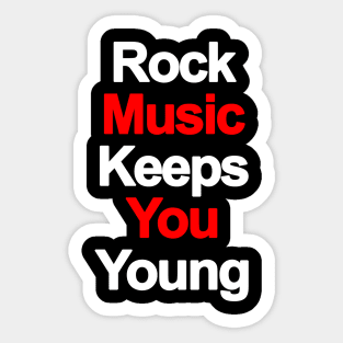 Rock music - classic from the 90s T-Shirt Sticker